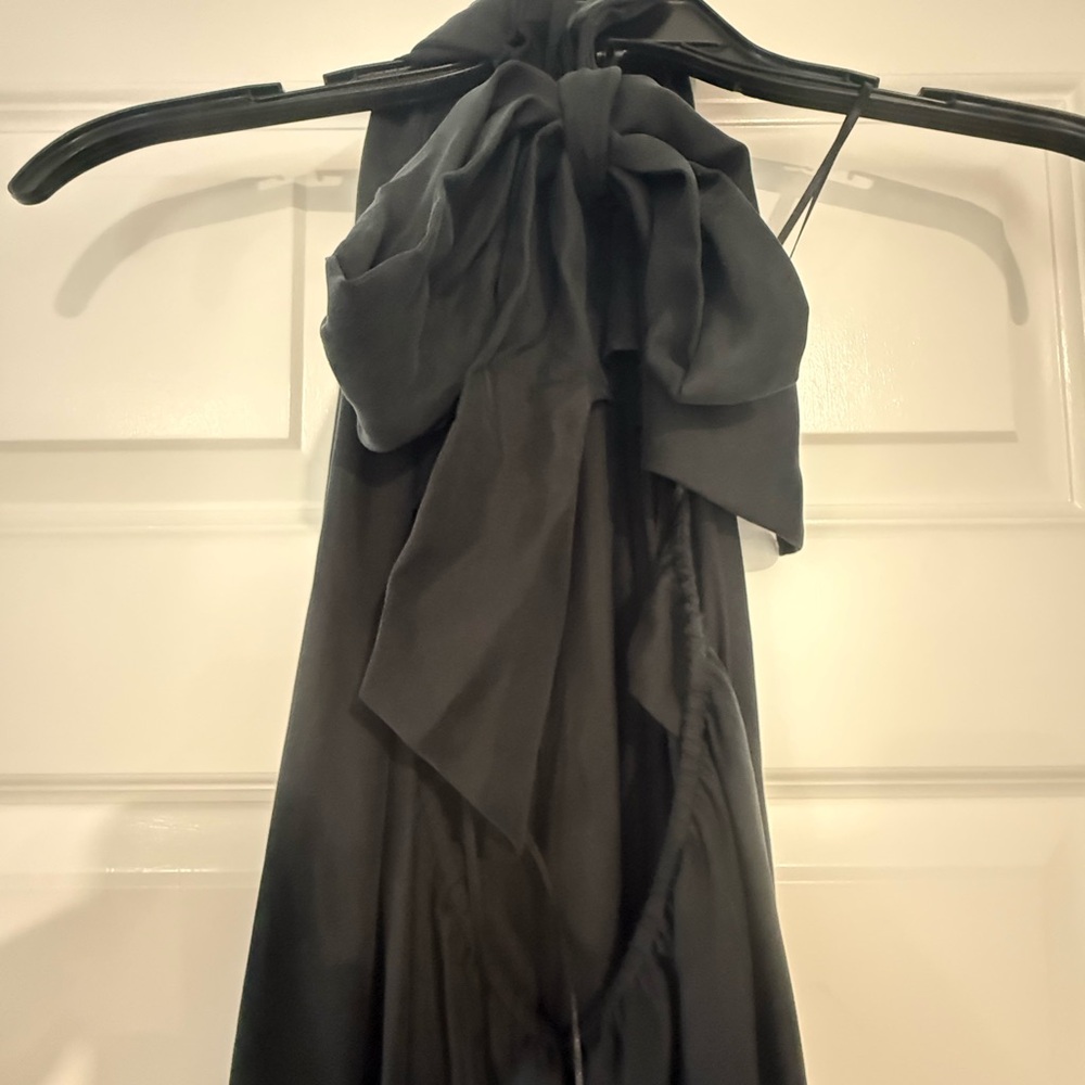 Unsubscribed Silk Halter Dress